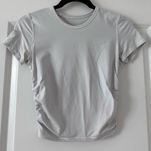 Lululemon Cinched White Crop Top